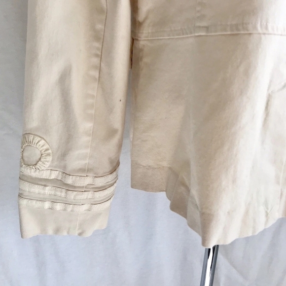 Lauren Ralph Lauren Women’s Green Label Cream Light Jacket Blazer Size 14 - Picture 8 of 10